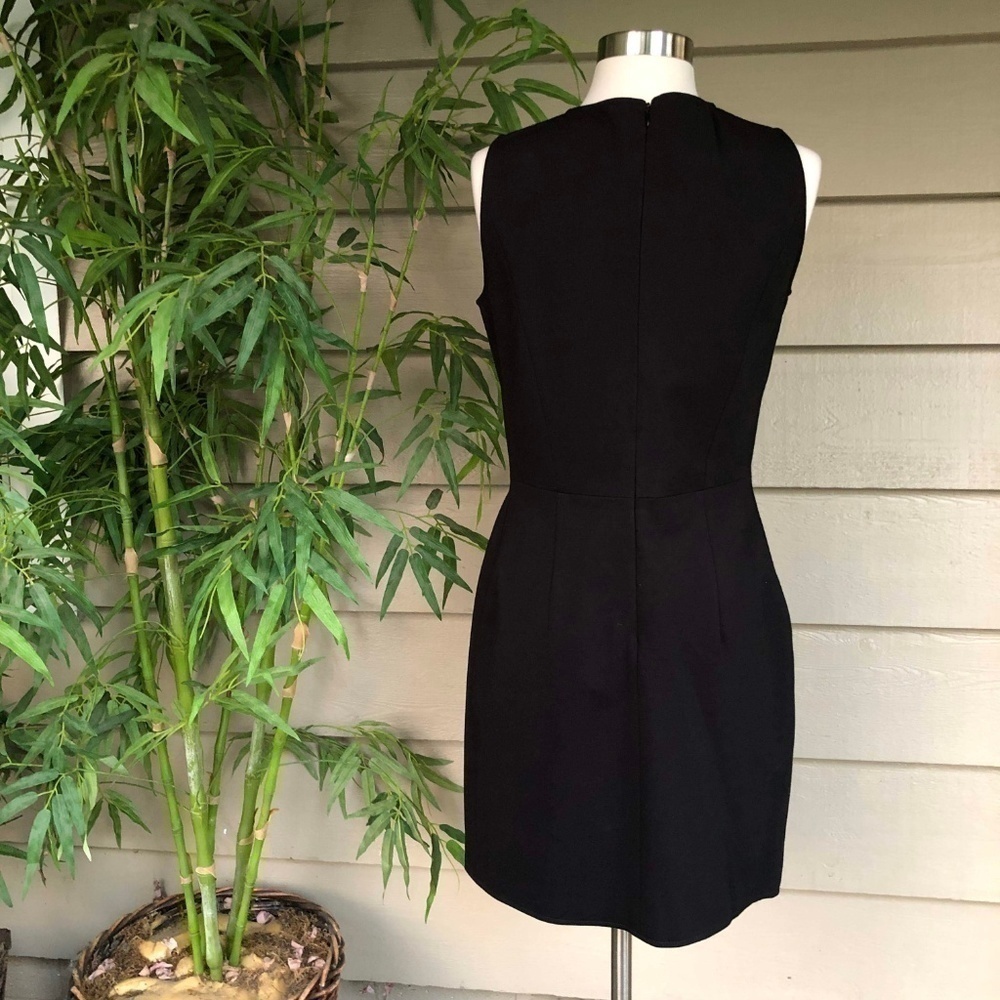 Bagatelle Black Tank Dress w/ Faux Leather Ruffle - Picture 2 of 5